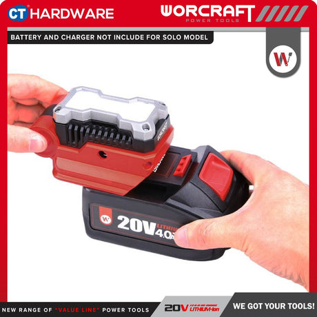 WORCRAFT CUA-S20LI SOLO POWER ADAPTOR / LED LIGHT 20V | 5W | 400 LUMENS | USB TYPE C - [ CUAS20LISOLO ]