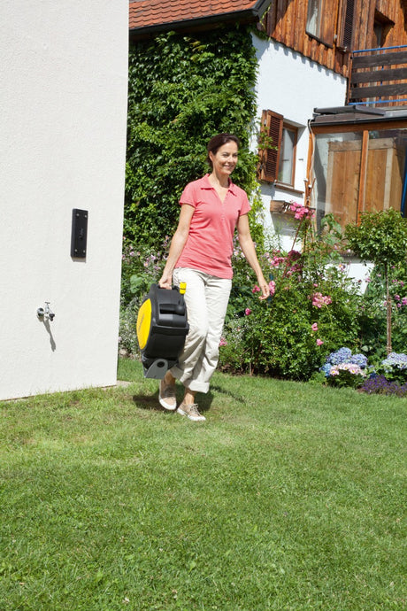 Karcher Premium Hose Box CR 7.220 Automatic Reel – 20m + 2m Hose, Spray Nozzle & Wall Bracket (26452180 | CR7220)