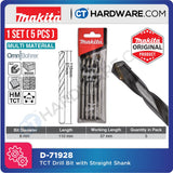 Makita TCT Drill Bit With Straight Shank 3-10 Mm Diameter | Multi Material Multiple