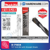 Makita TCT Drill Bit With Straight Shank 3-10 Mm Diameter | Multi Material Multiple