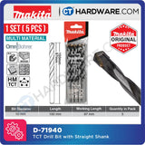 Makita TCT Drill Bit With Straight Shank 3-10 Mm Diameter | Multi Material Multiple