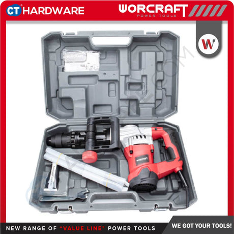 WORCRAFT DB13-15 ELECTRIC DEMOLITION BREAKER 1300W | 15 J | SDS MAX [ DB1315 ]