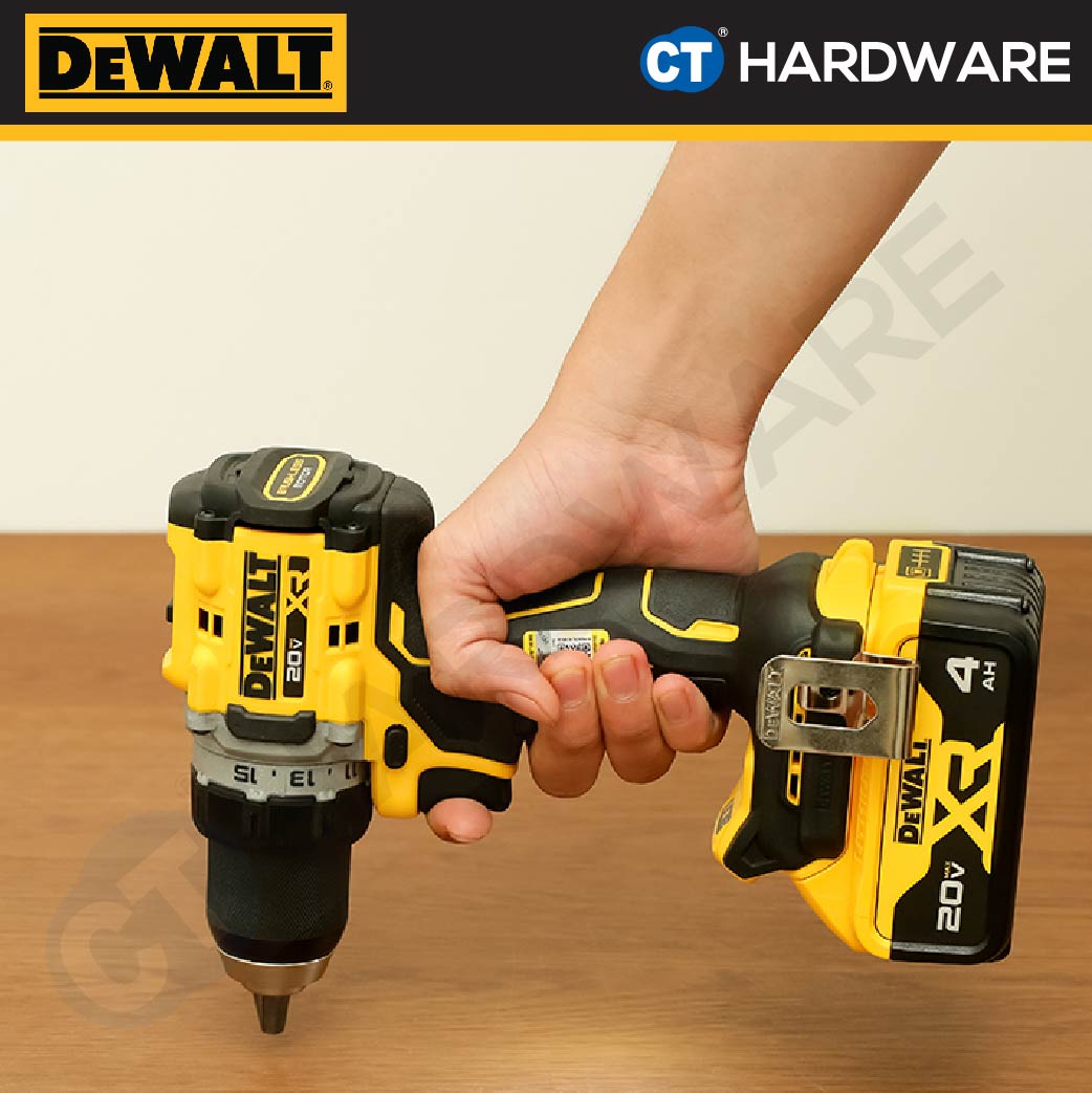 DEWALT DCD800M2T BRUSHLESS CORDLESS DRILL DRIVER 20V 4.0AH 13MM 2000RPM COME WITH 2 BATTERY 1 CHARGER