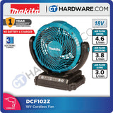 MAKITA DCF102Z CORDLESS FAN 18V/14.4V 2KG ( NO BATTERY & CHARGER ) SOLO (AUTO SWING)