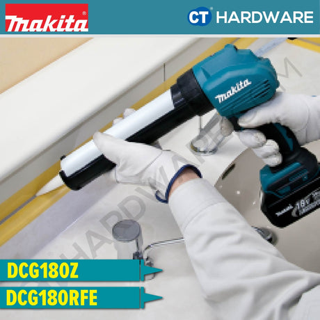 Makita DCG180RFEB LXT 18V Cordless Caulking Gun 600ml Incl. 2x 3.0Ah Battery, 1x Charger