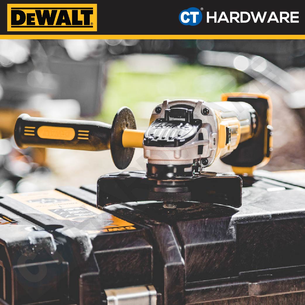 DEWALT DCG405N BRUSHLESS CORDLESS GRINDER 20V 4" 100MM (M10) 9000RPM WITHOUT BATTERY & CHARGER