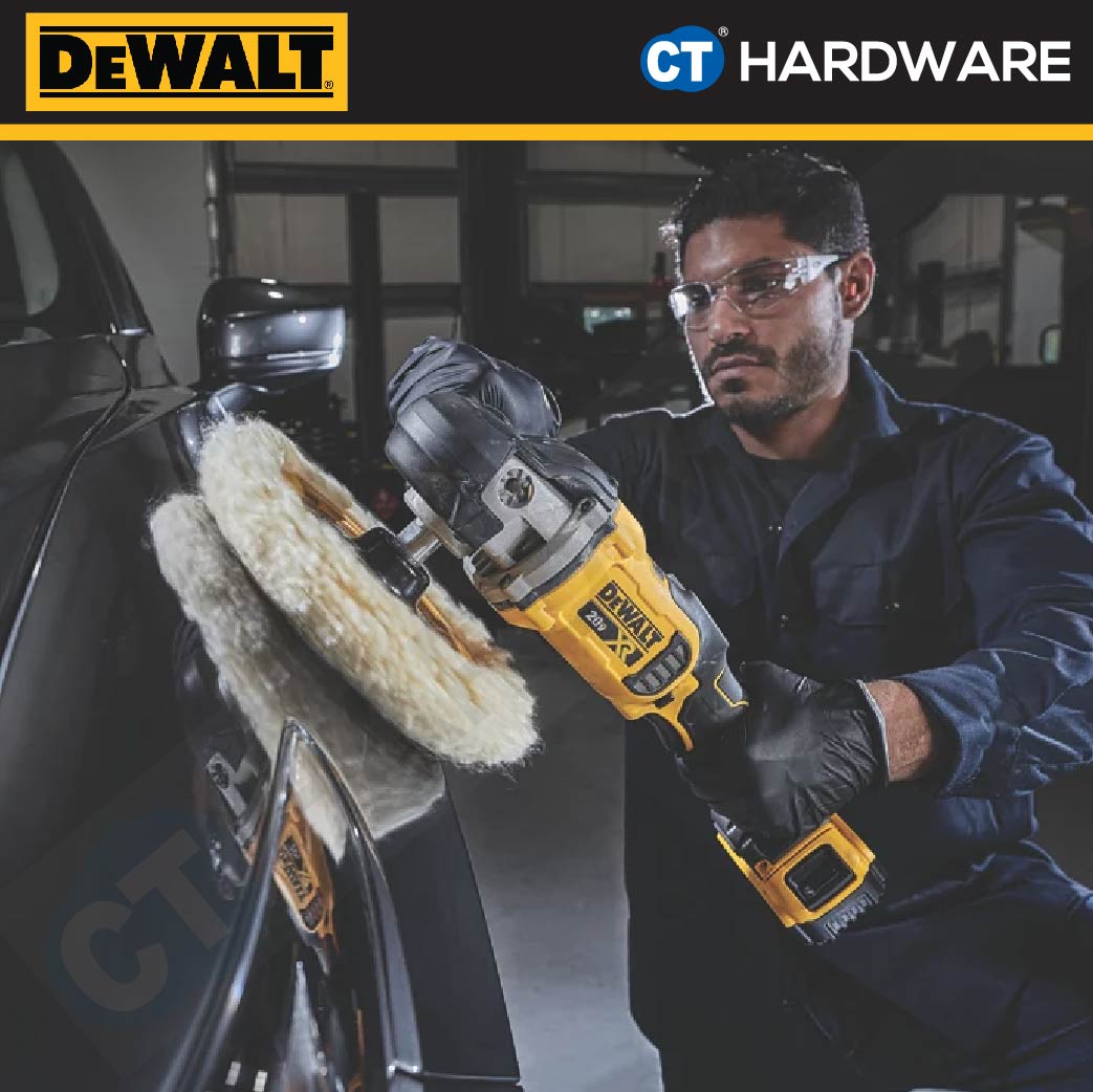 DEWALT DCM849N CORDLESS BRUSHLESS POLISHER 20V 800-2200/MIN WITHOUT BATTERY AND CHARGER ( BARE UNIT )