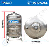 DELUXE CL50K STAINLESS STEEL WATER TANK WITH STAND 2000L ( 440 GALLONS) ROUND BOTTOM