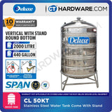 DELUXE CL50KT STAINLESS STEEL WATER TANK WITH STAND 2000L ( 440 GALLONS)