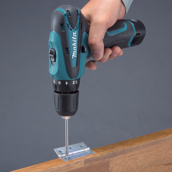 Makita CL100DZ 10.8V LITHIUM ION LXT WHITE VACUUM CLEANER + Makita DF331DWAE 10MM (3/8") 12V CORDLESS DRIVER DRILL (CXT SERIES)