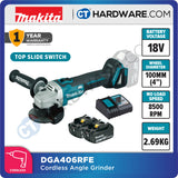 MAKITA DGA406 RME / RFE / Z 18V 100MM (4") CORDLESS ANGLE GRINDER (LXT SERIES)
