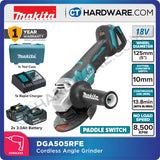 MAKITA DGA505 RFE / Z CORDLESS ANGLE GRINDER 5" 18V 3.0AH 8500RPM ( BL MOTOR XPT )