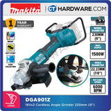 MAKITA DGA901Z CORDLESS ANGLE GRINDER 18V X2 9" 230MM 6000RPM WITHOUT BATTERY & CHARGER ( BRUSHLESS MOTOR )