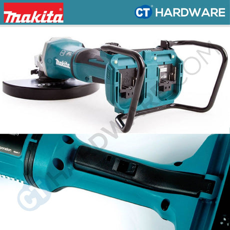 MAKITA DGA901Z CORDLESS ANGLE GRINDER 18V X2 9" 230MM 6000RPM WITHOUT BATTERY & CHARGER ( BRUSHLESS MOTOR )