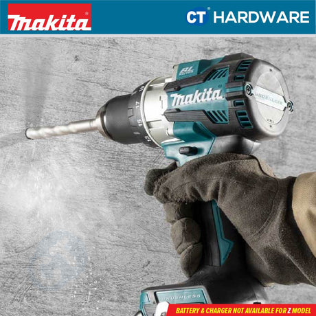 Makita DHP489Z/ RTJ LXT 18V Cordless Brushless Hammer Driver Drill 13mm 80NM (Body Only | 2-Battery)