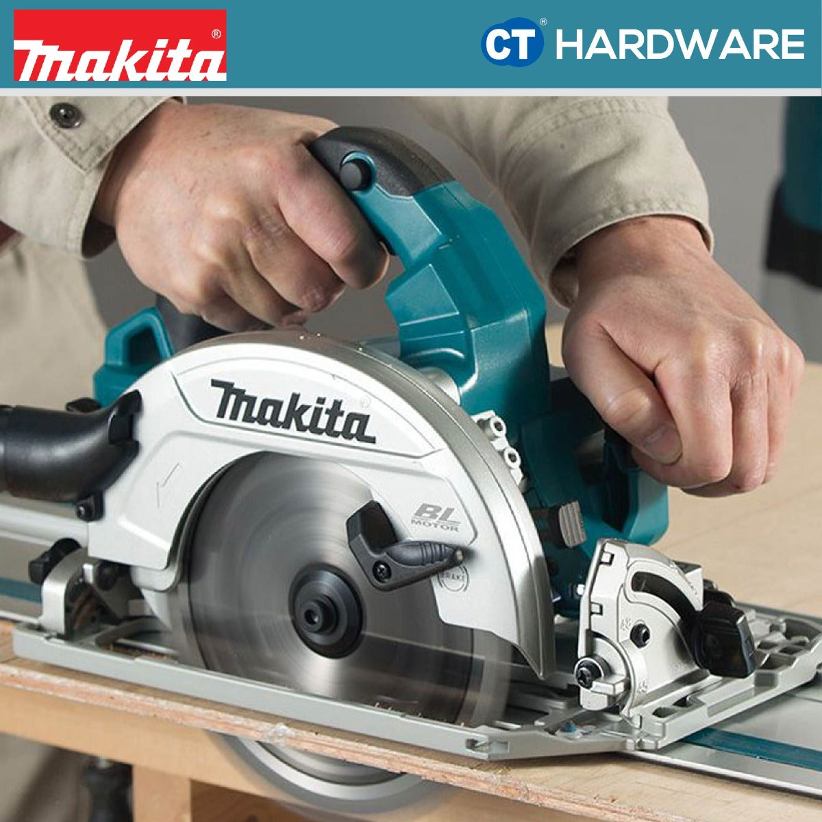 MAKITA DHS782Z CORDLESS CIRCULAR SAW 18V X 2  7/12"(190MM) 6000RPM WITHOUT BATTERY & CHARGER ( SOLO )