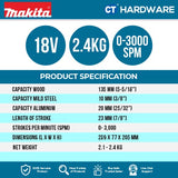 MAKITA DJV184RFJ / DJV184Z CORDLESS JIGSAW 18V | 23MM (7/8") | 3000SPM [ DJV184 ]