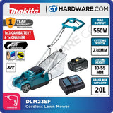 MAKITA DLM230SF / DLM230Z CORDLESS LAWNMOWER 18V | 9"  | 560W | 7000RPM | 20L [ DLM230 ]