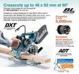 MAKITA DLS500Z BRUSHLESS COMPACT MITRE SAW 18V 6-1/2" 165MM 5000RPM 340MM WITHOUT BATTERY & CHARGER