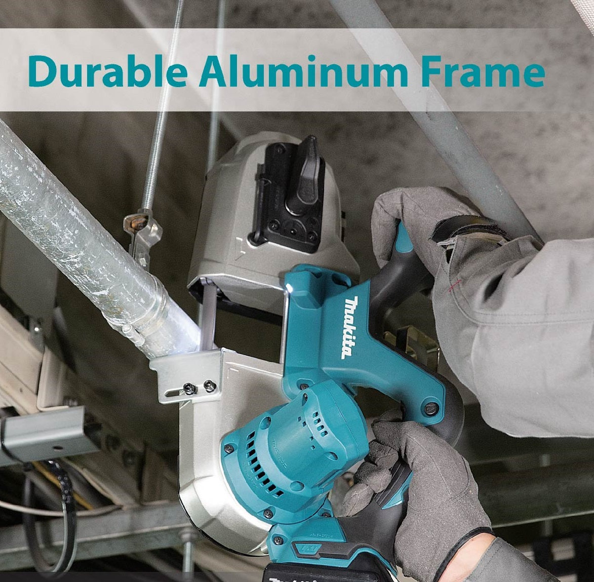 MAKITA DPB182Z CORDLESS PORTABLE BAND SAW 18V 2-1/2" 64MM 192/MIN WITHOUT BATT & CHARGER ( SOLO)
