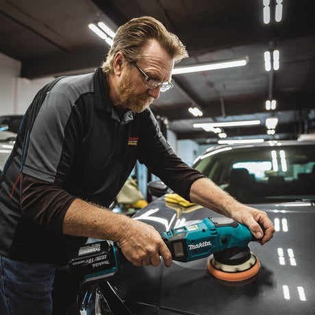 MAKITA DPO500Z CORDLESS RANDOM ORBIT POLISHER 5" 18V 6800 MIN WITHOUT BATTERY & CHARGER