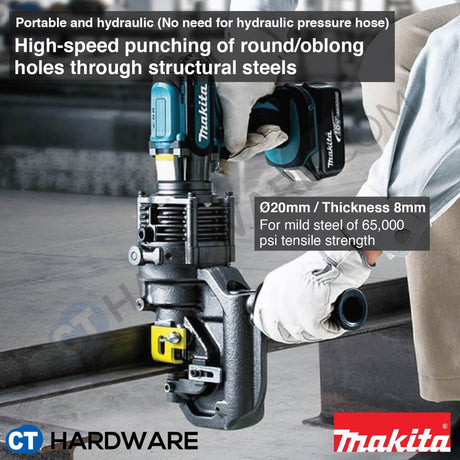 Makita DPP200ZK LXT 18V Cordless Hole Puncher 20mm (Body Only)