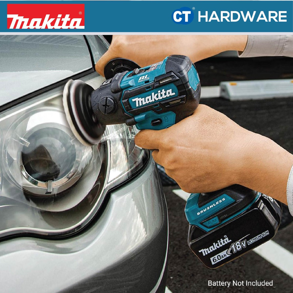 MAKITA DPV300Z CORDLESS SANDER POLISHER 18V 5" 2800-9500RPM WITHOUT BATTERY & CHARGER