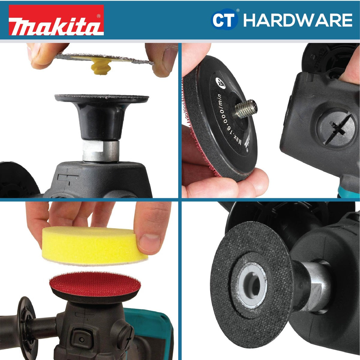 MAKITA DPV300Z CORDLESS SANDER POLISHER 18V 5" 2800-9500RPM WITHOUT BATTERY & CHARGER