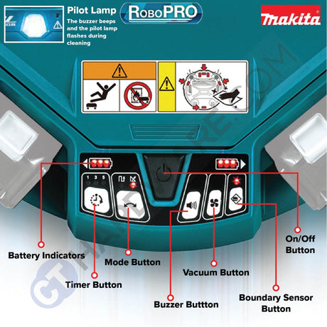 Makita DRC200Z LXT 18V Cordless Brushless Robotic Cleaner (Body Only)