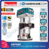 MAKITA DRT50ZCORDLESS TRIMMER 18V 6-8 MM COLLET  Brushless Motor