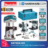 MAKITA DRT50ZCORDLESS TRIMMER 18V 6-8 MM COLLET  Brushless Motor
