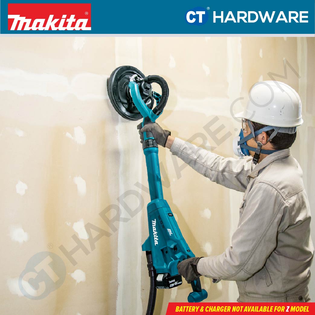 MAKITA DSL801Z CORDLESS DRYWALL SANDER 18V 8-7/8" 1000-1800RPM WITHOUT BATTERY & CHARGER ( SOLO )