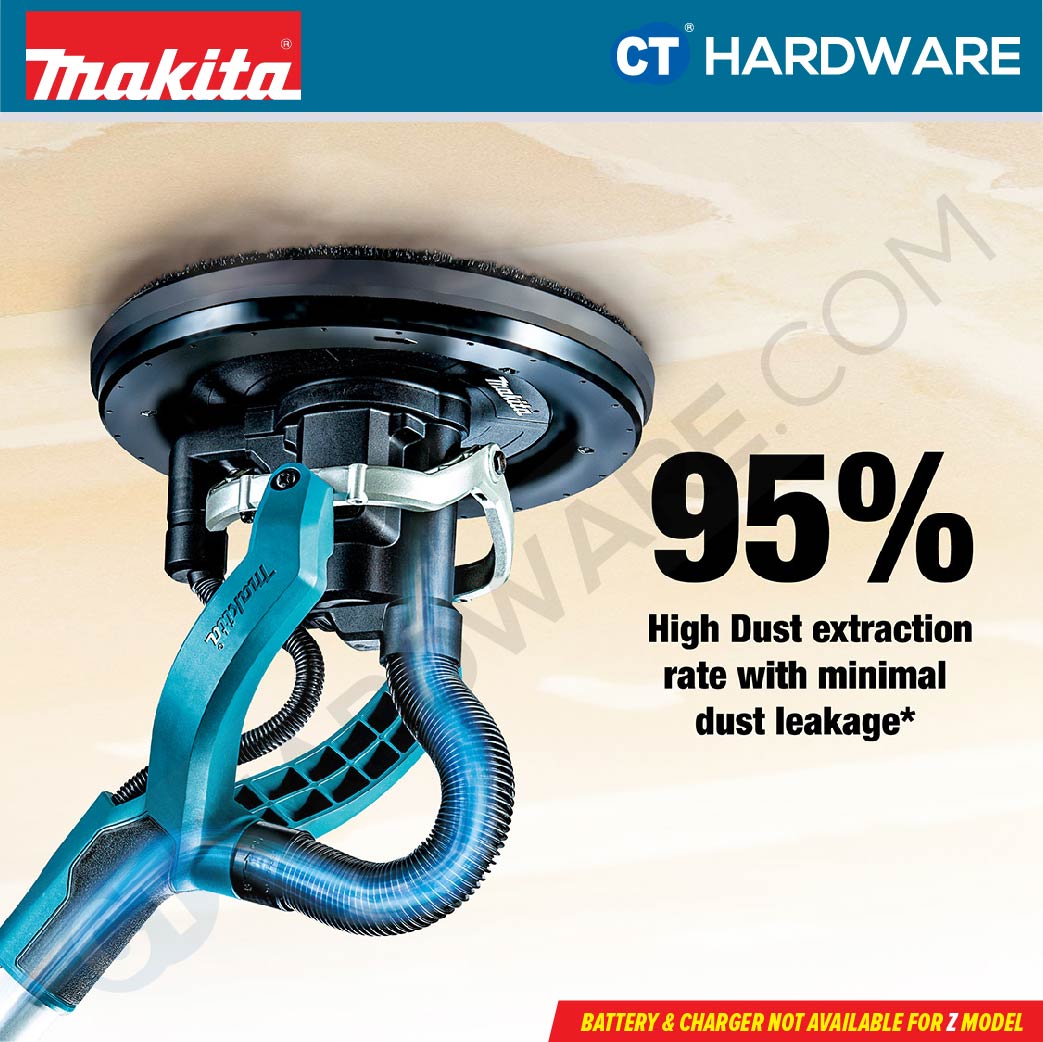 MAKITA DSL801Z CORDLESS DRYWALL SANDER 18V 8-7/8" 1000-1800RPM WITHOUT BATTERY & CHARGER ( SOLO )