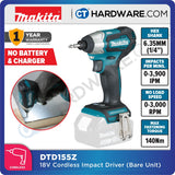 MAKITA DTD155RME/ Z 18V XPT CORDLESS IMPACT DRIVER WITH BRUSHLESS MOTOR (LXT SERIES)