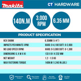 MAKITA DTD157RAJ CORDLESS IMPACT DRIVER 18V | 2.0AH | 3000RPM