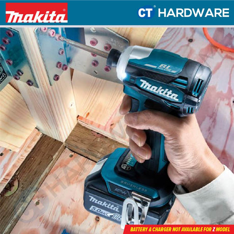 Makita DTD172Z/ RTJ LXT 18V Cordless Impact Driver 1/4" 180NM (Body Only | 2-Battery)