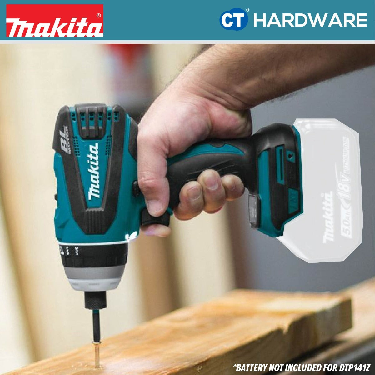 Makita DTP141RFE/ Z 18V Li-ion Cordless Brushless 4 Mode Impact Driver