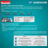 MAKITA DTW701RTJ/ Z CORDLESS IMPACT WRENCH 1/2" 700NM