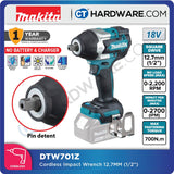 MAKITA DTW701RTJ/ Z CORDLESS IMPACT WRENCH 1/2" 700NM