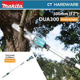 MAKITA DUA300ZB CORDLESS POLE SAW 18V X 2 12" 1000W 160ML WITHOUT BATTERY & CHARGER ( SOLO )