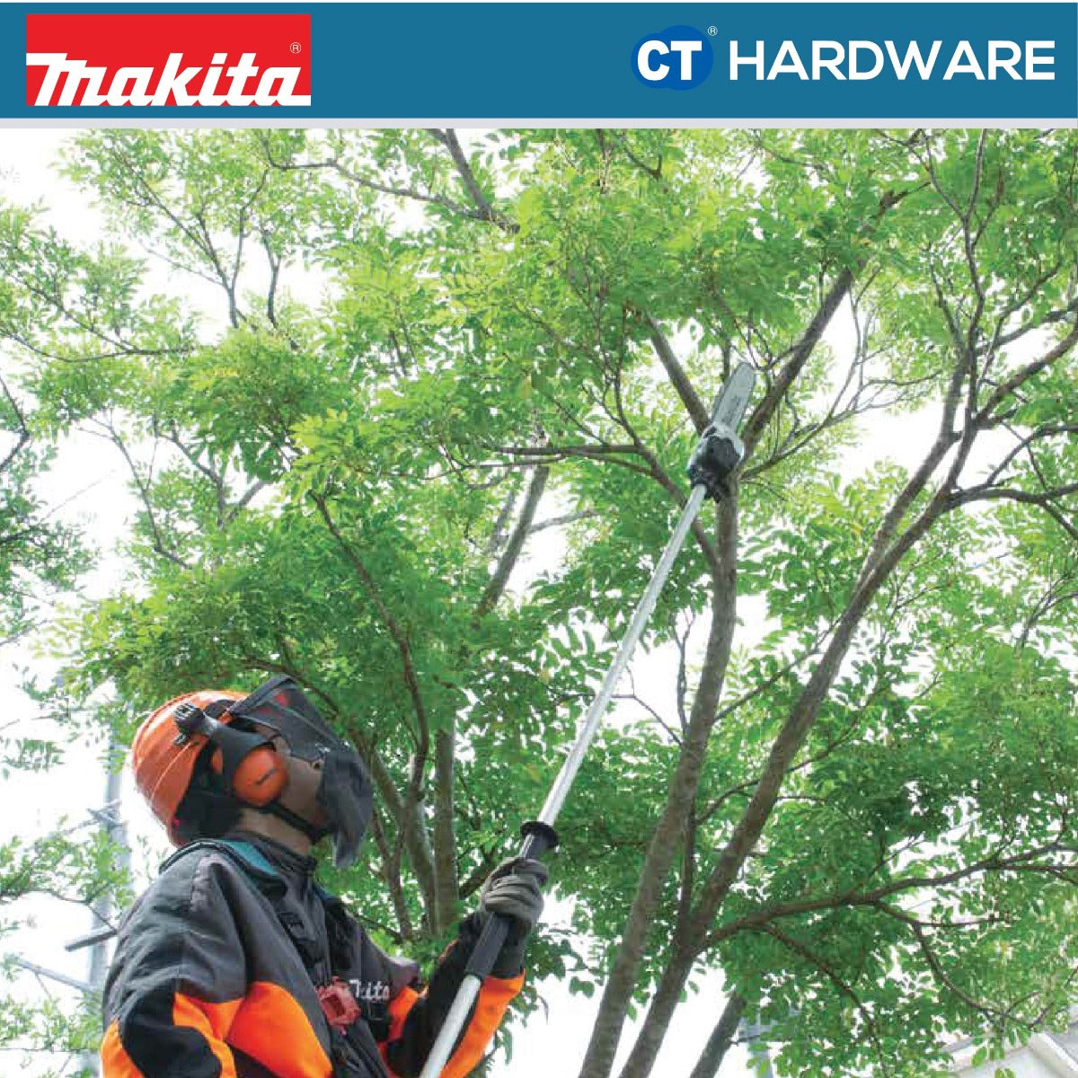MAKITA DUA300ZB CORDLESS POLE SAW 18V X 2 12" 1000W 160ML WITHOUT BATTERY & CHARGER ( SOLO )