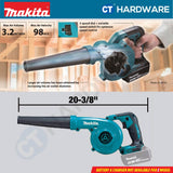 MAKITA DUB185Z CORDLESS BLOWER 18V 18000RPM | 98M/S