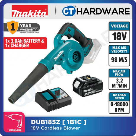 MAKITA DUB185Z CORDLESS BLOWER 18V 18000RPM | 98M/S