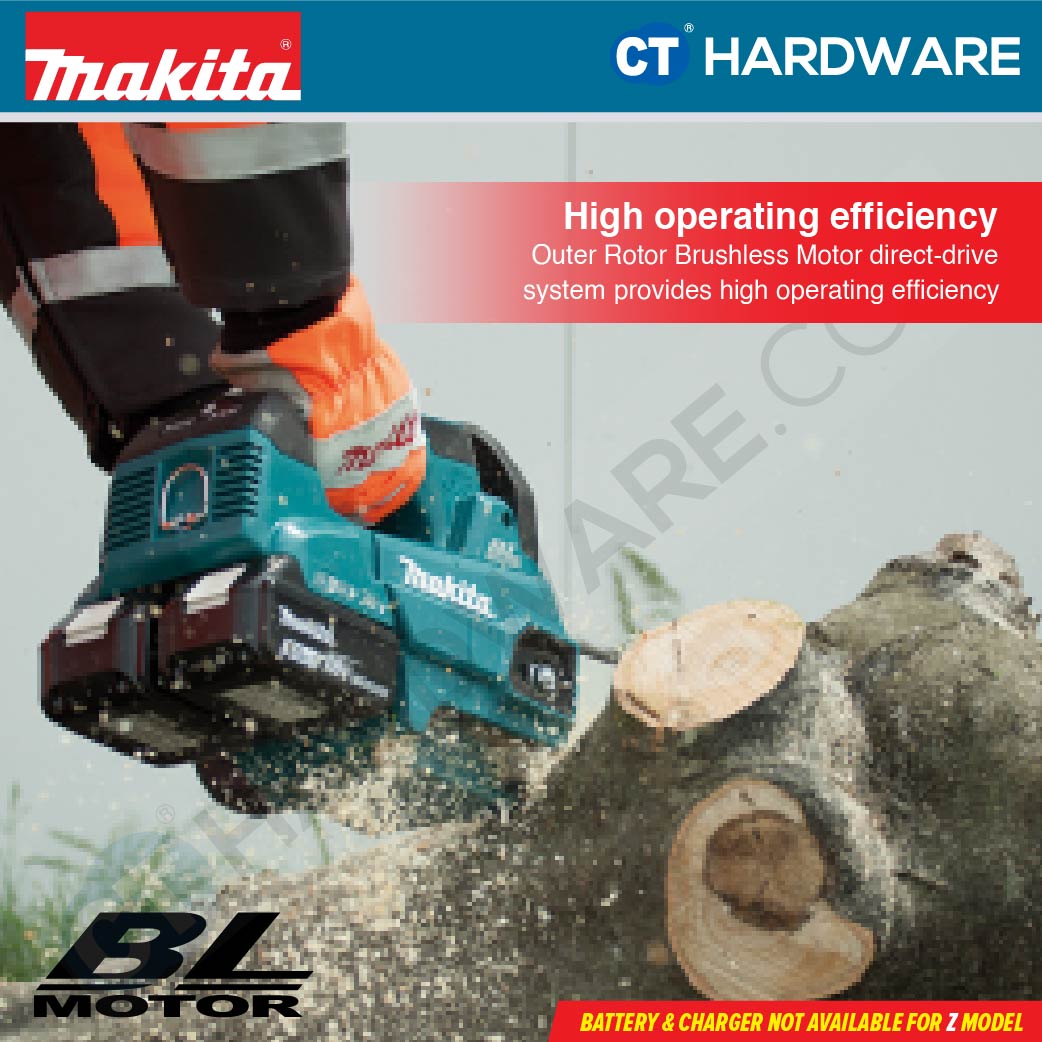 MAKITA DUC406Z CORDLESS CHAIN SAW 18V X 2 16" 400MM 1200W 1200M/MIN WITHOUT BATTERY & CHARGER ( SOLO ) BL/XPT