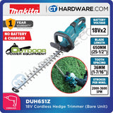 MAKITA DUH651Z CORDLESS HEDGE TRIMMER  18V X2  25-1/2" 3600SPM 0.32KW W/O BATT & CHARGER ( XPT )