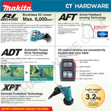 MAKITA DUR191LRT2/ LZX2 CORDLESS GLASS TRIMMER 18V 5.0AH 240W 3500-6000RPM WITH 2 BATTERY & 1 RAPID CHARGER