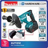 MAKITA DUT131Z CORDLESS MIXER 18V (CHUCK 1.5-13MM) 350-1300RPM NO BATTERY & CHARGER ( SOLO )