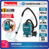MAKITA DVC261Z CORDLESS BACKPACK VACUUM CLEANER  18Vx2  2L 11KPA NO BATT & CHARG ( BRUSHLESS MOTOR )