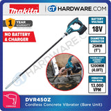 MAKITA DVR450Z 1,200mm (4.0ft) CORDLESS CONCRETE VIBRATOR (TOOL ONLY) (LXT SERIES)
