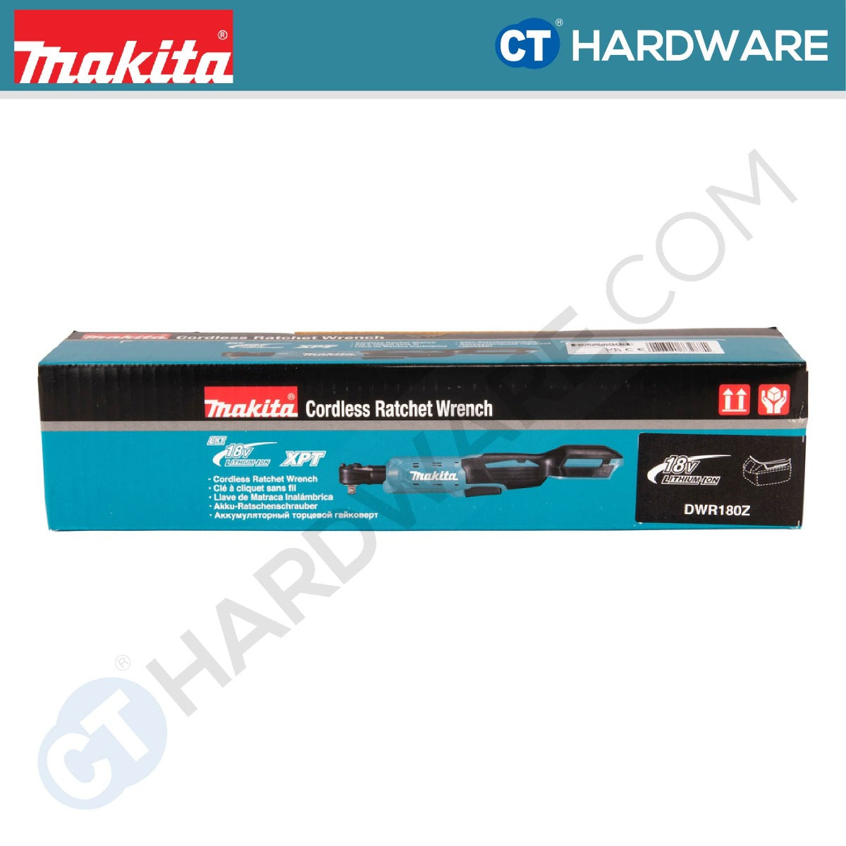 MAKITA DWR180Z CORDLESS RATCHET WRENCH 18V 800RPM 47.5NM FLAT 13MM (1/2") WITHOUT BATTERY & CHARGER ( SOLO)